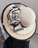 Straw Church Sun Hat - Tan / Beige