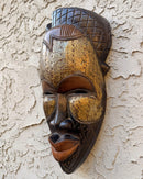 Hand-Carved Tikar Wooden Mask with Bronze Finish – Cameroon