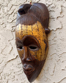 Hand-Carved Tikar Wooden Mask with Bronze Finish – Cameroon