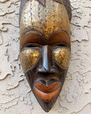 Hand-Carved Tikar Wooden Mask with Bronze Finish – Cameroon