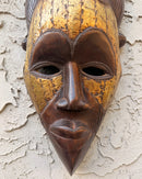 Hand-Carved Tikar Wooden Mask with Bronze Finish – Cameroon