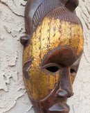 Hand-Carved Tikar Wooden Mask with Bronze Finish – Cameroon