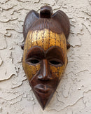 Hand-Carved Tikar Wooden Mask with Bronze Finish – Cameroon