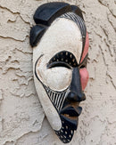Hand-Carved Colorful Tikar African Wooden Mask