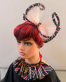 Toghu African Print Mesh Fascinator Headband