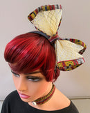 Toghu African Print Mesh Fascinator Headband
