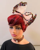 Toghu African Print Mesh Fascinator Headband