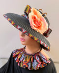Toghu Hepburn Straw Bell Shaped Wide Brim Sun Hat