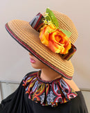 Toghu Hepburn Straw Bell Shaped Wide Brim Sun Hat
