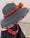 Toghu Hepburn Straw Bell Shaped Wide Brim Sun Hat