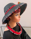 Toghu Hepburn Straw Bell Shaped Wide Brim Sun Hat