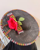Toghu African Print Wide-Brim Church Hat