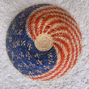 14" Handwoven United Stated Flag Baskets bowl for wall decor