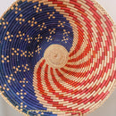 14" Handwoven United Stated Flag Baskets bowl for wall decor