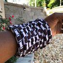 Abasi African Print Small Bangle Bracelets - Afrilege