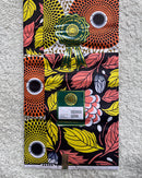 African Wax Print Fabric ( Ankara) - Orange / Yellow - Afrilege
