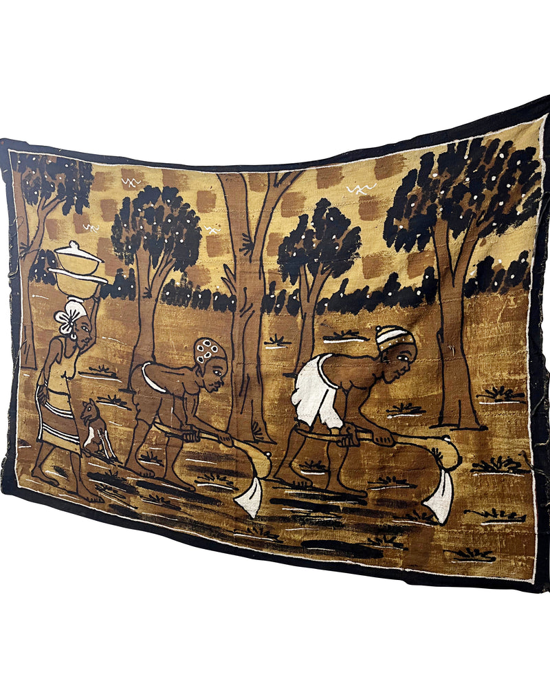 African Handmade Mudcloth Painting Tapestry