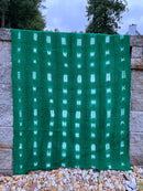 Authentic African Handmade Bogolan Mud Cloth - Green / White