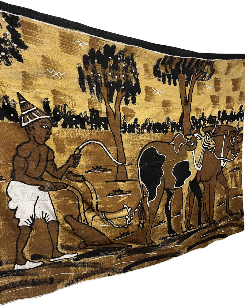 African Handmade Mudcloth Painting Tapestry