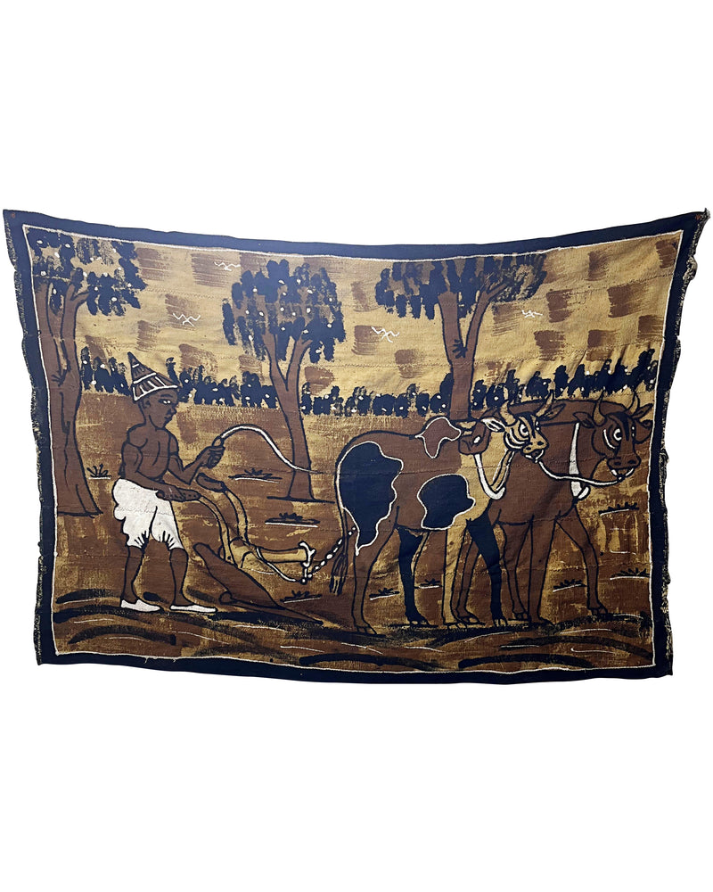 African Handmade Mudcloth Painting Tapestry