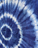 Authentic African Handmade Bogolan Mud Cloth - Deep Blue / White - Afrilege