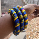 Adama African Print Bangle Bracelets - Afrilege
