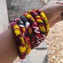 Carmela African Print Small Bangle Bracelets - Afrilege