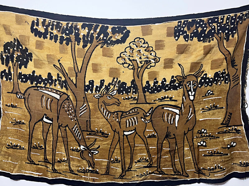 African Handmade Mudcloth Painting Tapestry