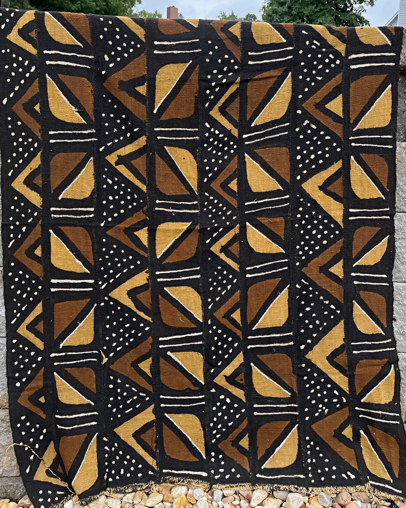 African Bogolan Mud Cloth - Brown