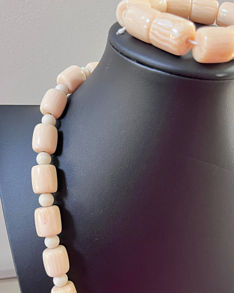 African Agate Beads Necklace - Afrilege