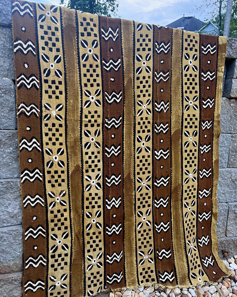 African Bogolan Mudcloth Handmade Fabric