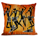 African Dancer Ethnic Pillow Cover - Multicolor - Afrilege