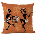 African Dancer Ethnic Pillow Cover - Multicolor - Afrilege