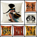 African Dancer Ethnic Pillow Cover - Multicolor - Afrilege