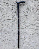 Ebony Wood Carved Walking stick / cane - Afrilege