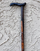 Ebony Wood Carved Walking stick / cane - Afrilege
