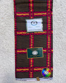 African Wax Print Fabric ( Ankara) - Red / Orange - Afrilege