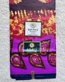 African Wax Print Tie Dye Fabric ( Ankara) - Pink / Orange - Afrilege