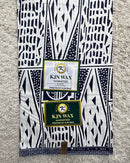 Bamileke Ndop Patterns African Wax Print Fabric (Ankara) - White / Black - Afrilege
