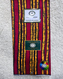 African Wax Print Fabric ( Ankara) - Red / Orange - Afrilege