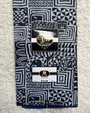 Bamileke Atoghu Ndop African Wax Print Fabric - Black - Afrilege