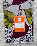 African Wax Print Fabric ( Ankara) - White / Red / Yellow - Afrilege
