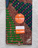 African Wax Print Fabric by The Yard - Green / Red - Afrilege