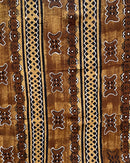 African Handmade Bogolan Mud Cloth Fabric - Brown - Afrilege