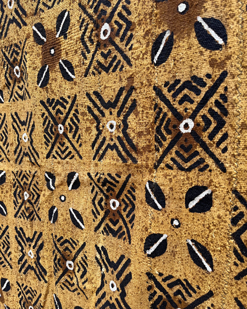 Cowry Symbols African Mudcloth Fabric