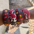 Carmela African Print Bangle Bracelets - Afrilege