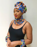 Mandisa African Print Choker Rope Necklace - Afrilege