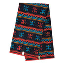 African Wax Print Fabric by the yard - Blue / Red - Afrilege