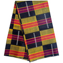 African Wax Print Fabric  Ankara - Black / Orange - Afrilege