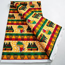 Reggae style African Wax Print Fabric (Ankara) - Orange - Afrilege
